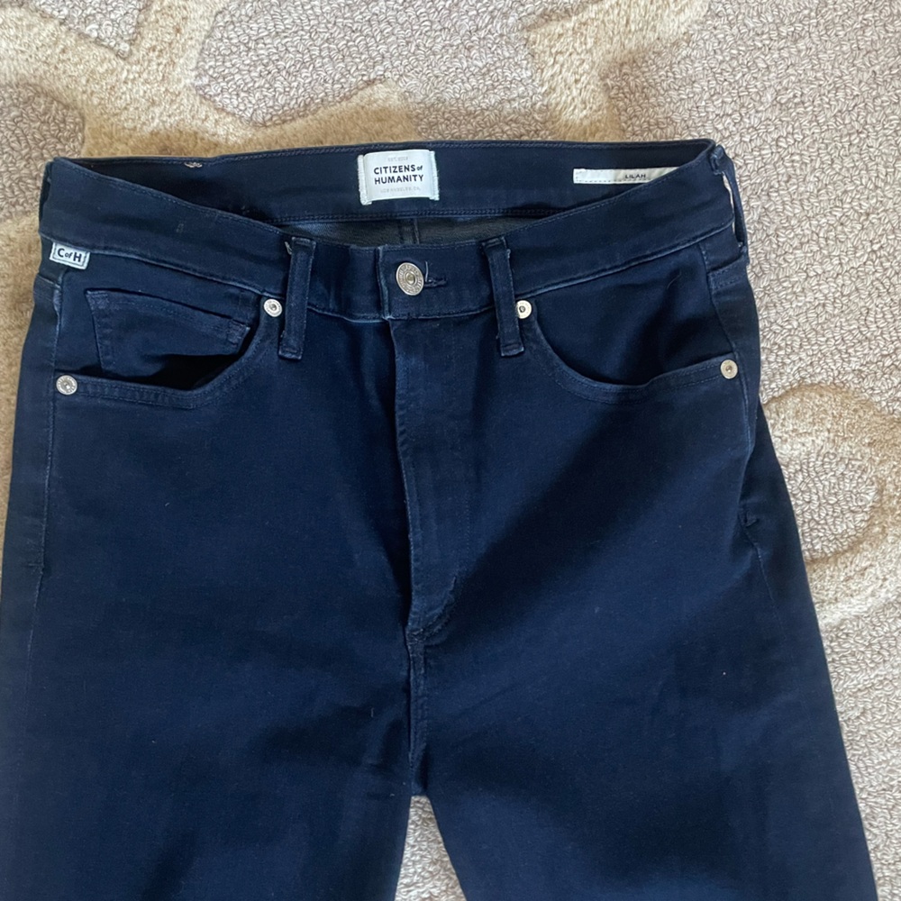 Citizens of humanity flared bootcut navy blue jeans size 29 - Picture 2 of 4